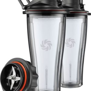 Blending Cup Starter Kit for Vitamix Ascent Series Blenders - Black/Clear