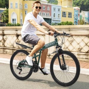26 Inch Full Suspension Mountain Bike 21 Speed Folding Bike Non-slip Bike