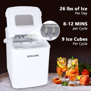 Automatic Ice Maker Machine Compact and Lightweight Ice Maker with Ice Scoop and Basket