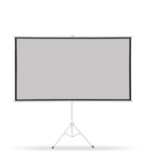 Compatible with Apple, Tripod Projector Screen 100 inch Projector Curtain Matte Gray Fabric Fiber Glass Bracket For HD Projector with Stand Tripod
