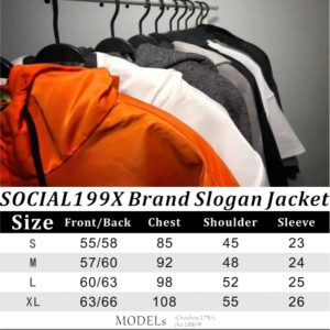 SOCIAL199X BrandSlogan Jacket For Men