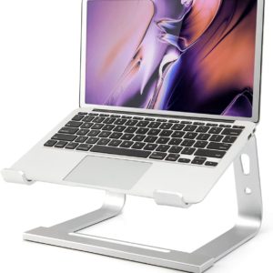 Computer Stand for Laptop, Aluminium Laptop Riser, Ergonomic Laptop Holder Compatible with MacBook Air Pro, Dell XPS, More 10-17 Inch Laptops