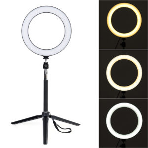 Compatible with Apple, LED Selfie Ring Light Kits With Stand Tripod Clip For Phone Selfie Live Stream